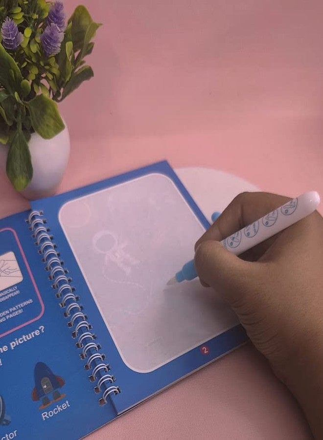 Tera13 TERA 13 (5 Piece Magic Water Cooring Book For Return Gifts Magic Water Coloring Books With Drawing Reusable Water-Reveal Activity Pad,Water Pen For Kids Return Gifts For Kids Birthday Party,30 Pages - Image 4